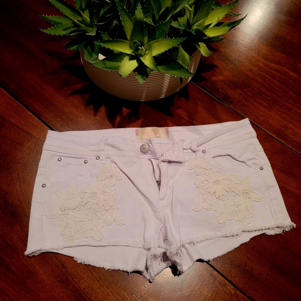 Women's White Shorts